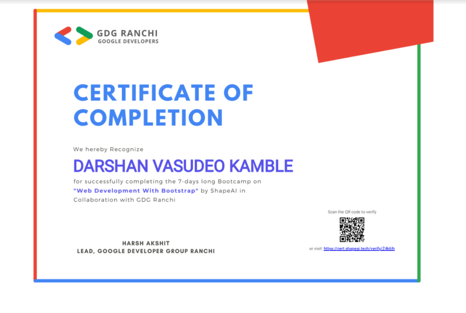 Google developers club- WebDev using Bootstrap